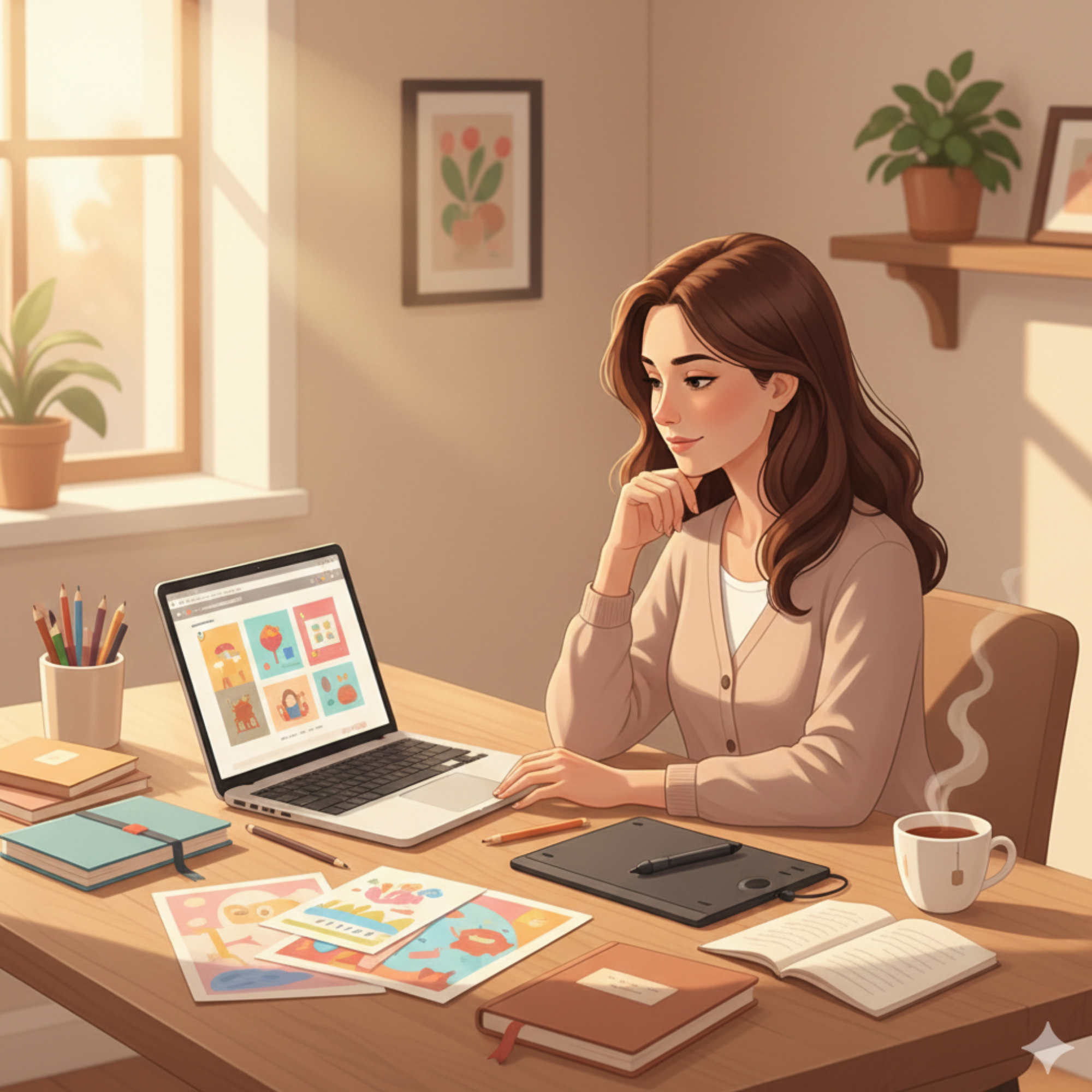 KDP and Etsy creator building print-ready coloring books