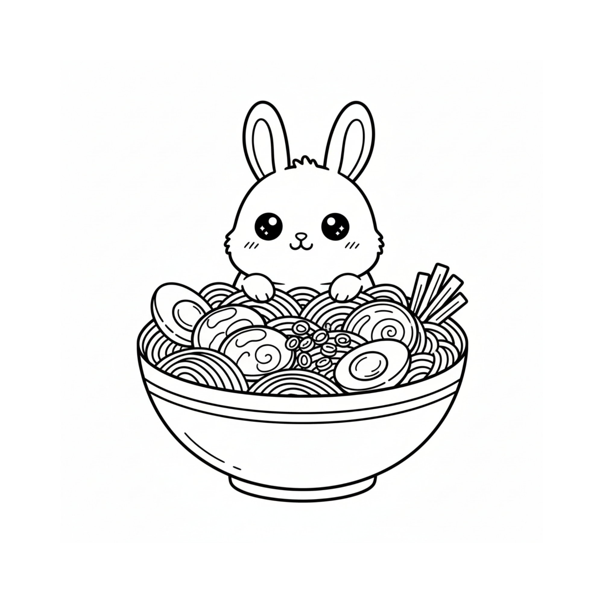 Inconsistent AI-generated foodie house coloring pages