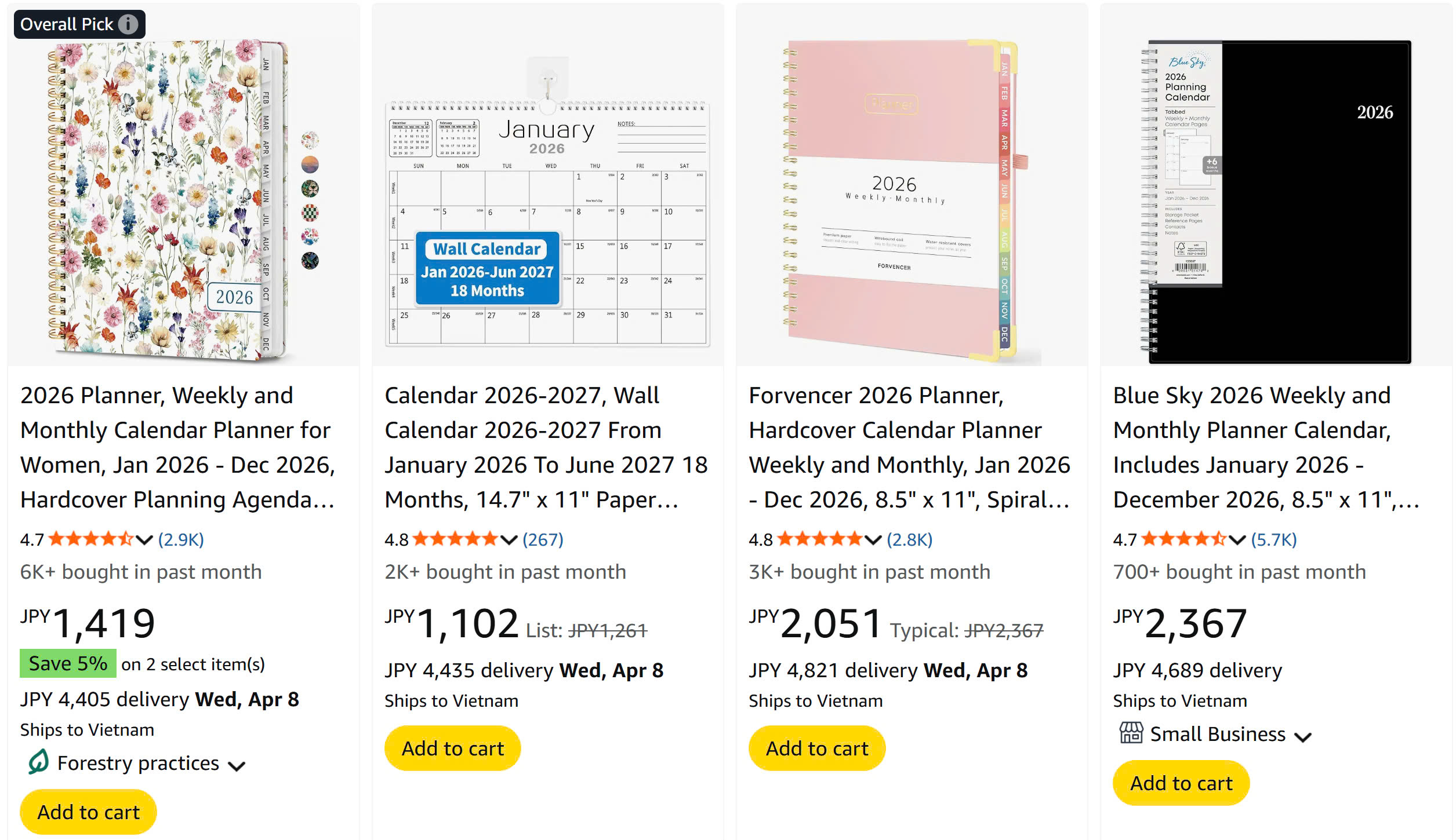 Amazon High-Selling Calendars Proof