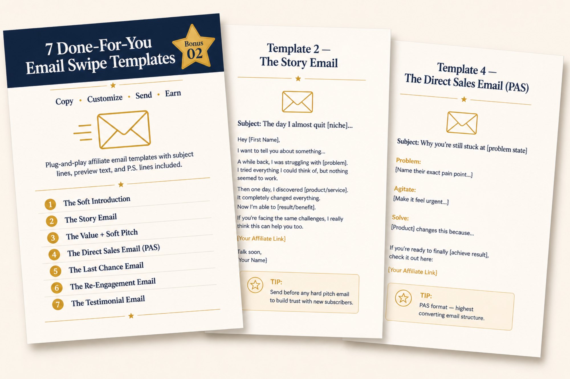 Bonus #2 - 7 Email Template References