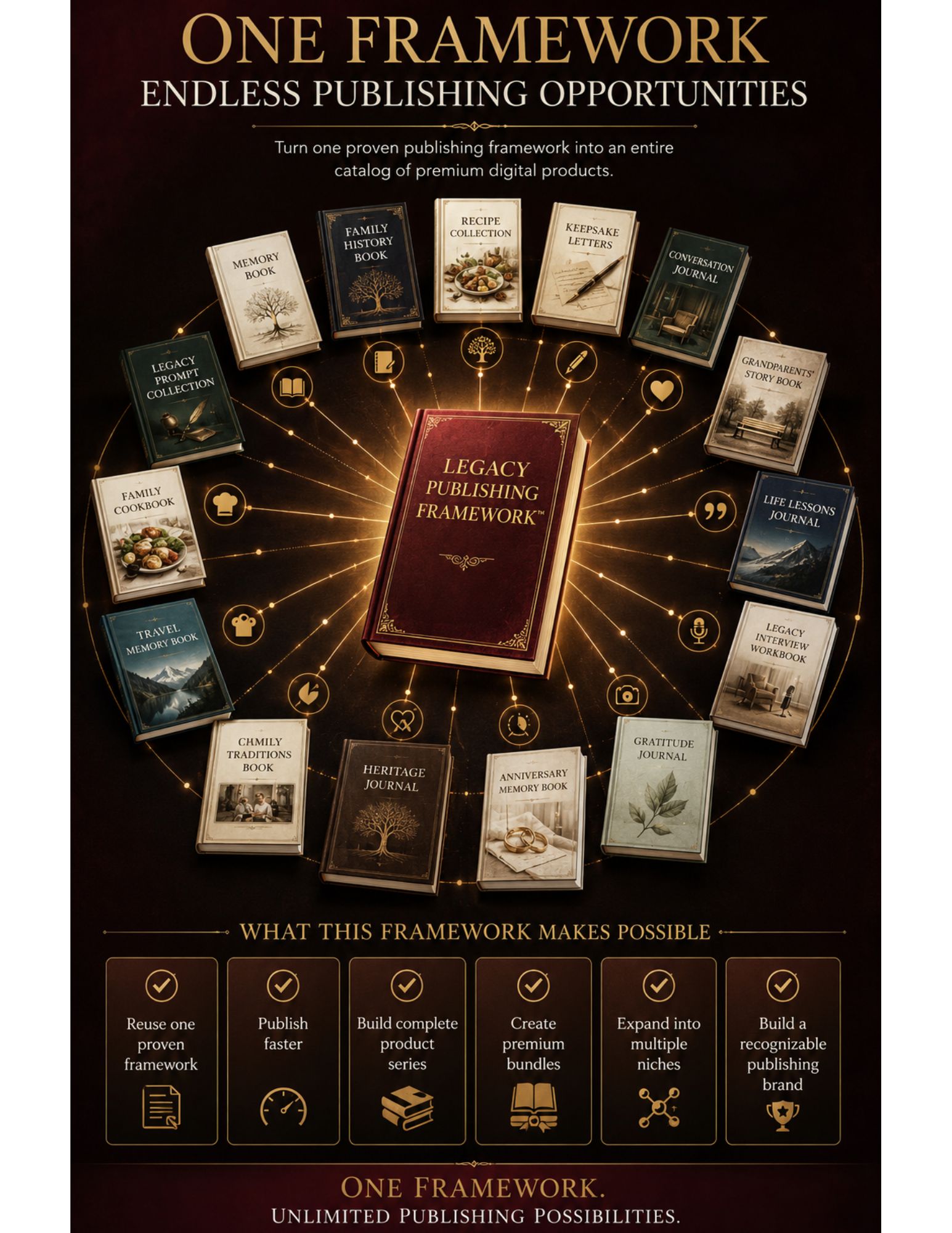 Connected Legacy Publishing product catalog