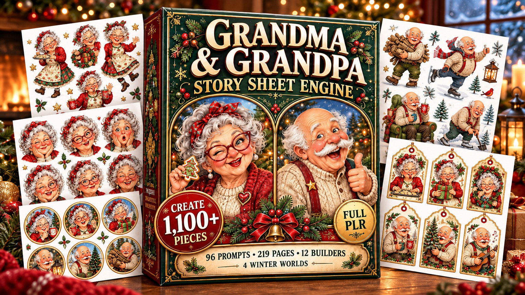 Grandma and Grandpa Story Sheet Engine front-end cover
